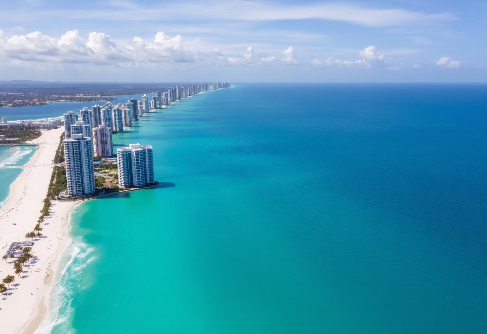 Downtown Miami and the mouth of the Miami River